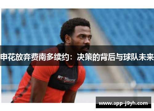 申花放弃费南多续约：决策的背后与球队未来